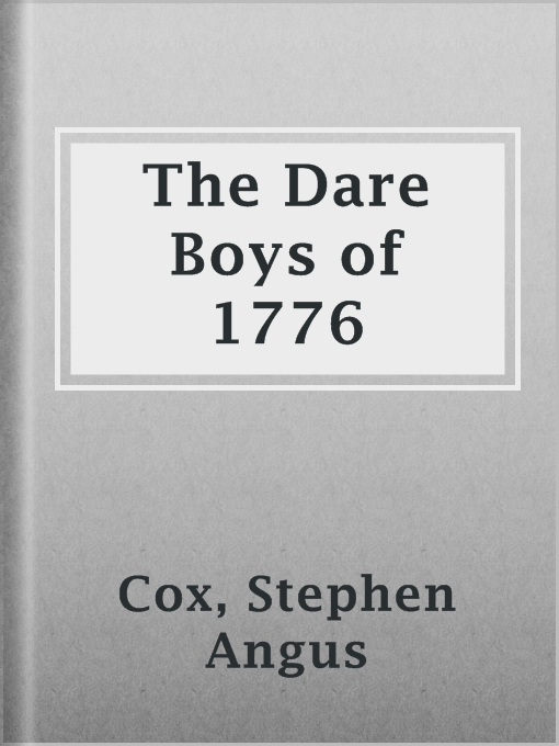 Cover image for The Dare Boys of 1776